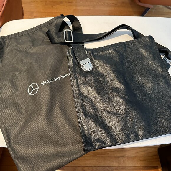 Mercedes Benz Leather Bag (Men) Crossbody - Brand New - Picture 1 of 4